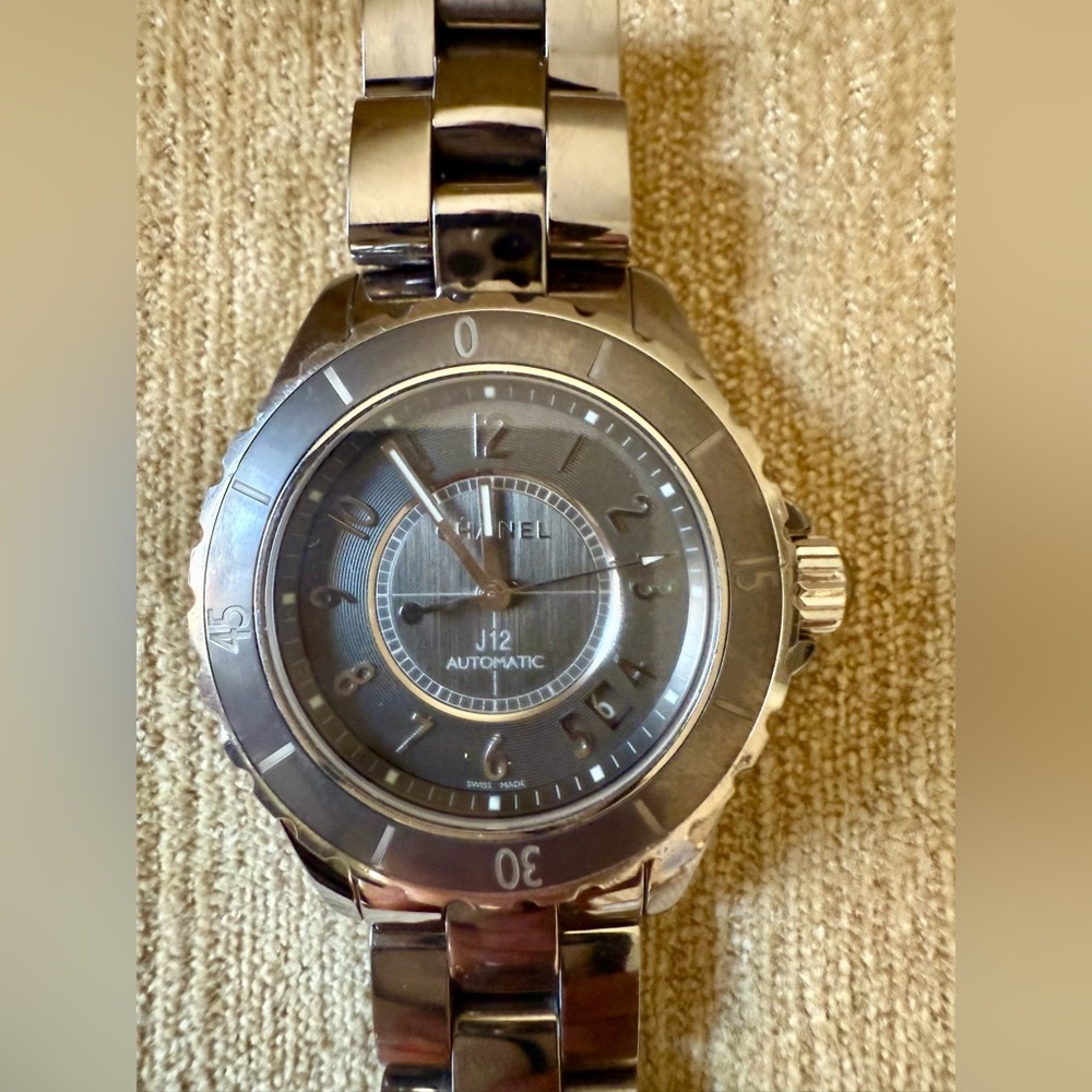 Chanel J12 Elegant Automatic Titanium Ceramic Gre… - image 1